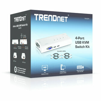 KVM switch Trendnet TK-407K 4