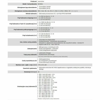 Batterijlader EverActive NC-900U 6