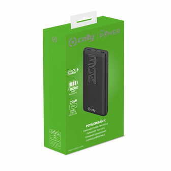 Powerbank Celly PBPD10000EVOBK Zwart 2