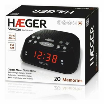 Wekkerradio Haeger RA-06B.005B Zwart 1