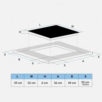 Inductiekookplaat Universal Blue 6