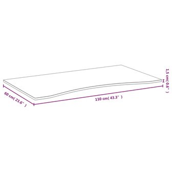 Bureaublad 110x60x1,5 cm bamboe 4