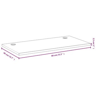 Bureaublad 80x40x2,5 cm bamboe 4