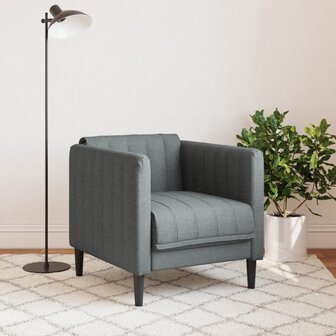 Fauteuil stof donkergrijs 3