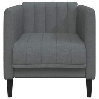 Fauteuil stof donkergrijs 4