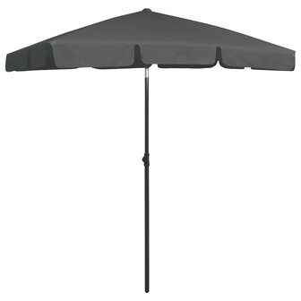 Strandparasol 180x120 cm antracietkleurig 2