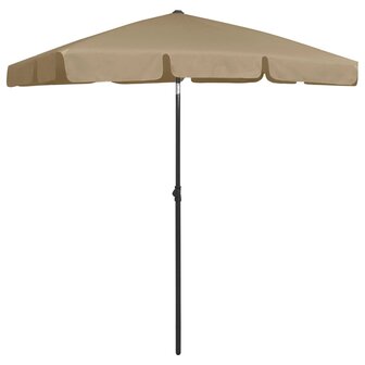 Strandparasol 180x120 cm taupe 2