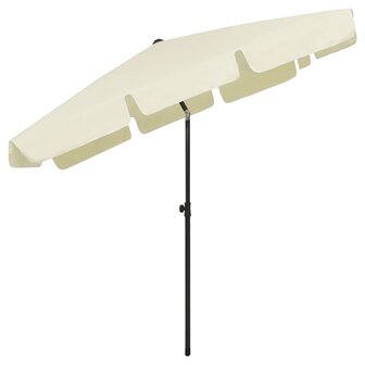 Strandparasol 200x125 cm zandgeel 4