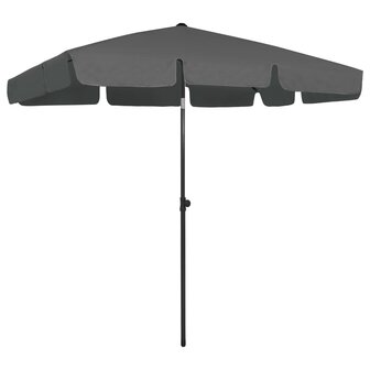 Strandparasol 200x125 cm antracietkleurig 1