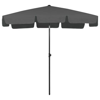 Strandparasol 200x125 cm antracietkleurig 2