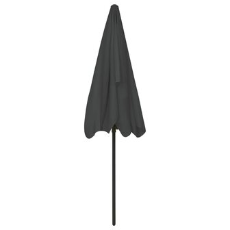 Strandparasol 200x125 cm antracietkleurig 5