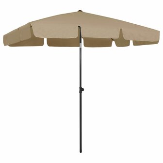 Strandparasol 200x125 cm taupe 1