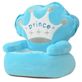 Kinderstoel prins pluche blauw  1