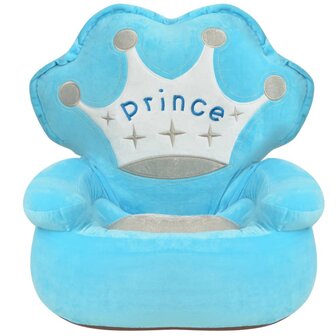 Kinderstoel prins pluche blauw  2