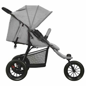 Kinderwagen staal lichtgrijs 3