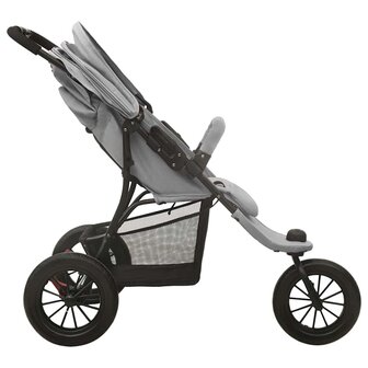 Kinderwagen staal lichtgrijs 4