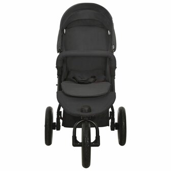 Kinderwagen staal antracietkleurig 2