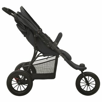 Kinderwagen staal antracietkleurig 4