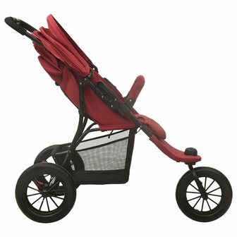 Kinderwagen staal rood 4