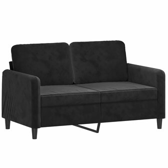 2-delige Loungeset fluweel zwart 3