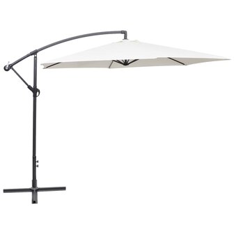 Zweefparasol 3 m zandwit 1