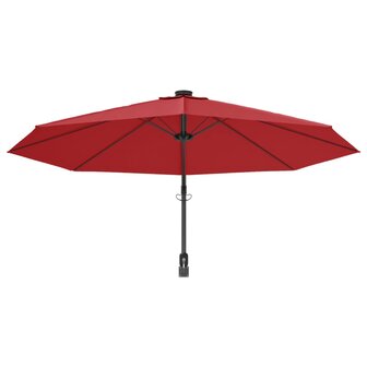 Wandparasol 290 cm felrood 5