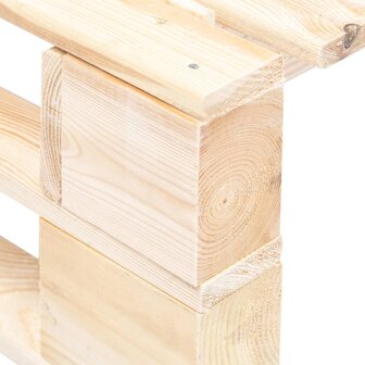 Tuinhocker pallet hout 4