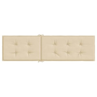 Terrasstoelkussen (75+105)x50x4 cm beige 5