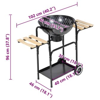 Kolenbarbecue Louisiana &oslash;44 cm 4