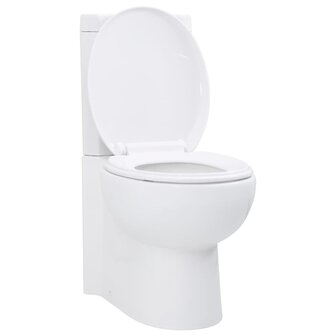 Toilet hoekmodel keramisch wit 1