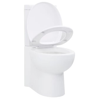 Toilet hoekmodel keramisch wit 3