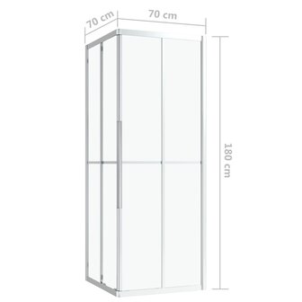 Douchecabine 70x70x180 cm ESG 9