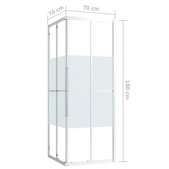 Douchecabine 70x70x180 cm ESG 9