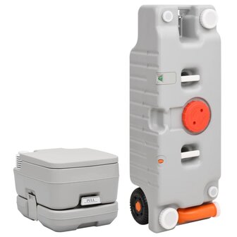 Campingtoilet en watertankset draagbaar 1