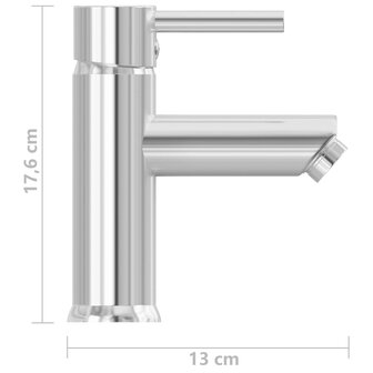 Wastafelkraan 130x176 mm verchroomd 5