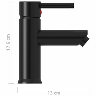 Wastafelkraan 130x176 mm zwart 5