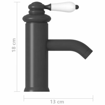 Wastafelkraan 130x180 mm grijs 5