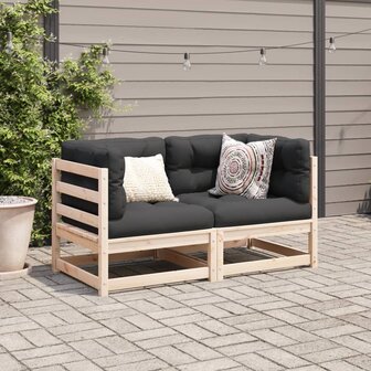 2-delige Loungeset massief grenenhout 3