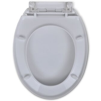 Toiletbril soft-close ovaal wit 5