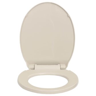 Toiletbril soft-close ovaal abrikooskleurig 4