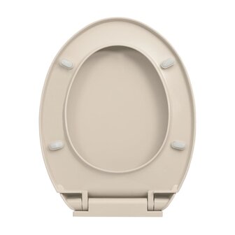 Toiletbril soft-close ovaal abrikooskleurig 6