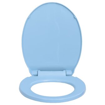 Toiletbril soft-close ovaal blauw 4