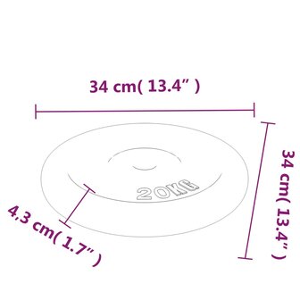 Halterschijf 20 kg gietijzer 7