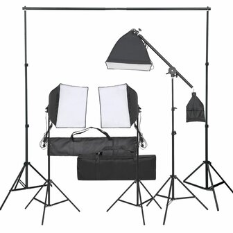 Fotostudioset met verlichtingsset 1