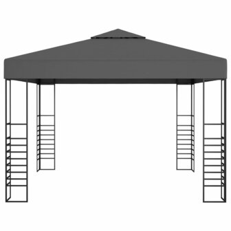 Tuinpaviljoen 3x3 m antraciet 2