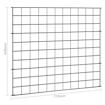 Schuttingset 77,5x64 cm groen 7