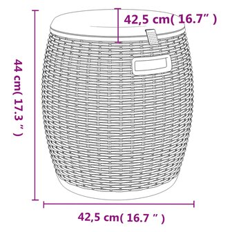 Tuinbox 4-in-1 polypropeen lichtbruin 9