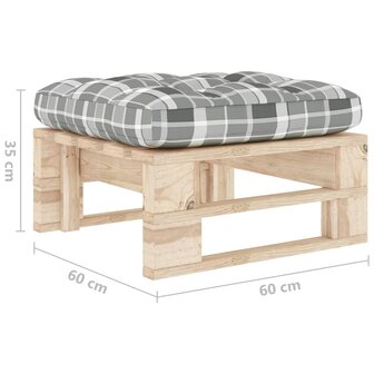 Tuinhocker pallet ge&iuml;mpregneerd grenenhout 5