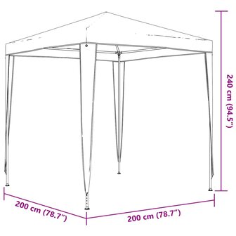 Partytent 2x2 m blauw 8