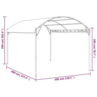 Zonneluifel 3x4 m antraciet 6